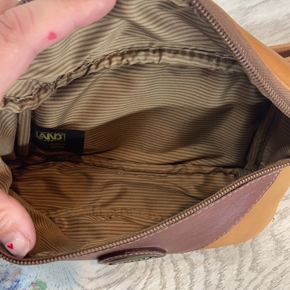 Unisex Land Santa Fe Calf Leather Two Tone Large Zippered Belt Bag Fanny Pack - Picture 9 of 12